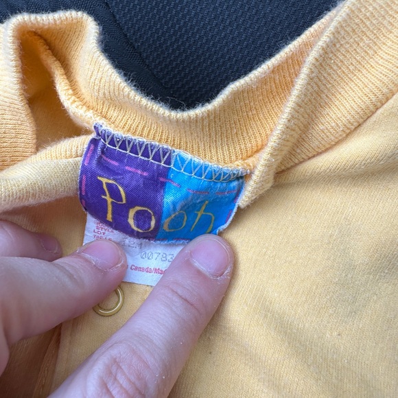 POOH Tagged Disney Tigger 12-18 Month Onesie Toddler Baby Yellow Button Up - Picture 3 of 6
